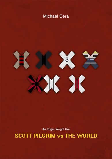 Alternative Movie Poster of Scott Pilgrim vs The World directed by Edgar Wright