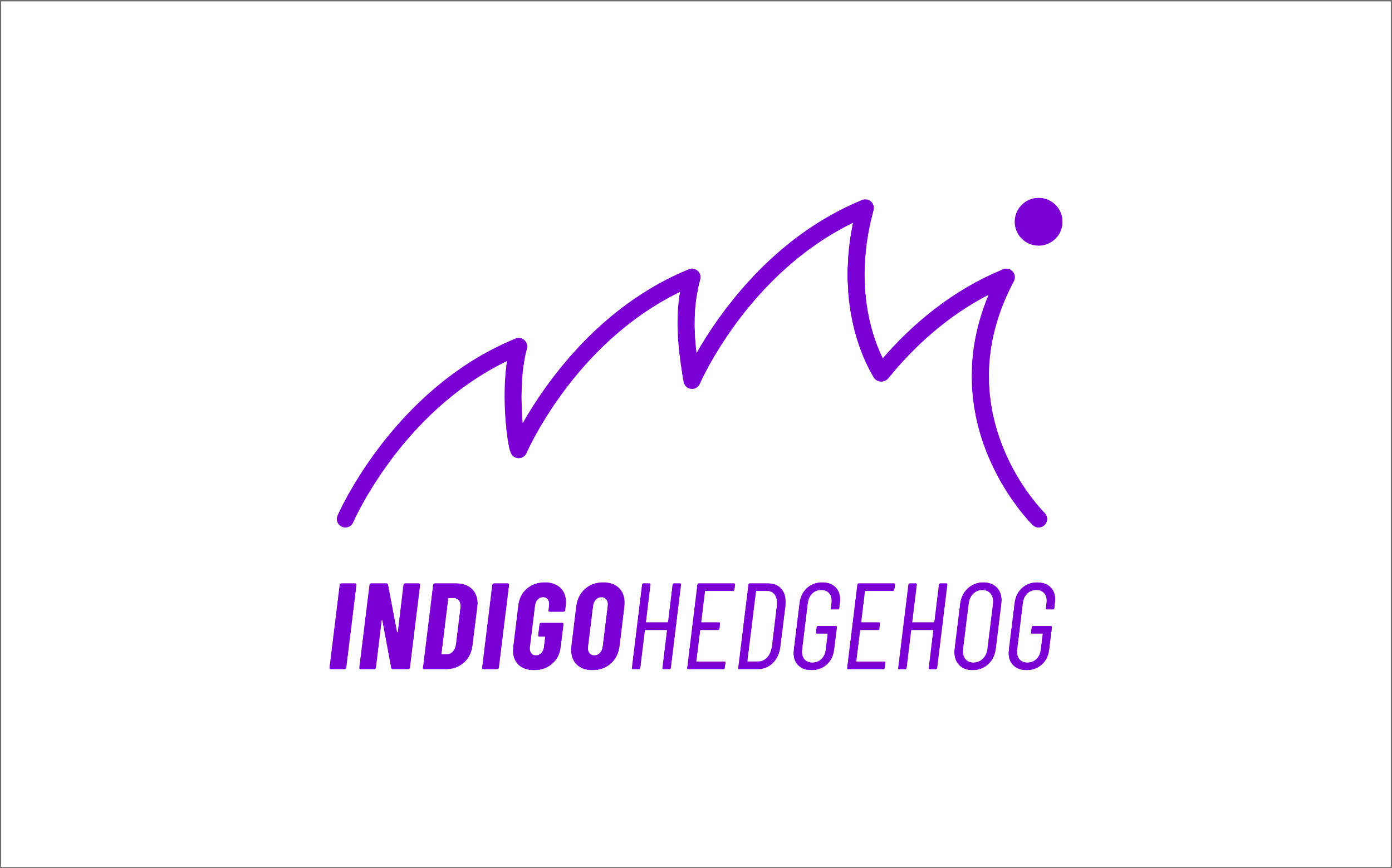 Logo Design for Indigo Hedgehog.  Made by Jon Glanville - Plymouth Graphic Designer.
