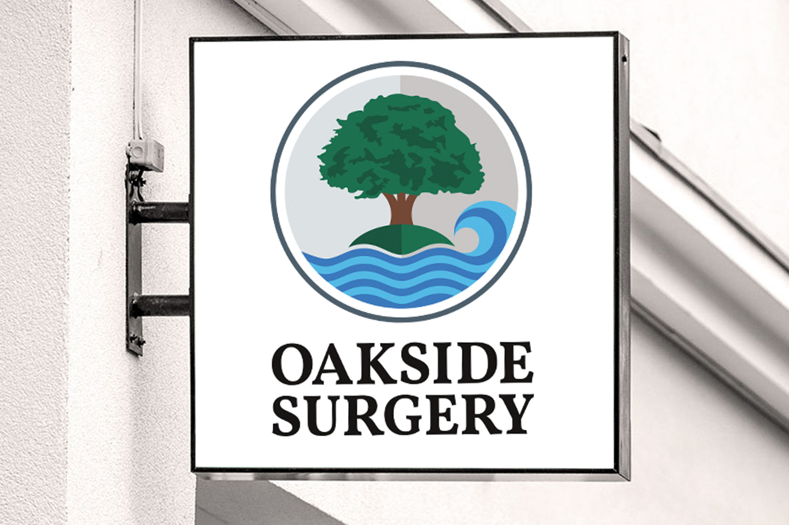 Logo Design for Oakside Surgery.  Made by Jon Glanville - Plymouth Graphic Designer.