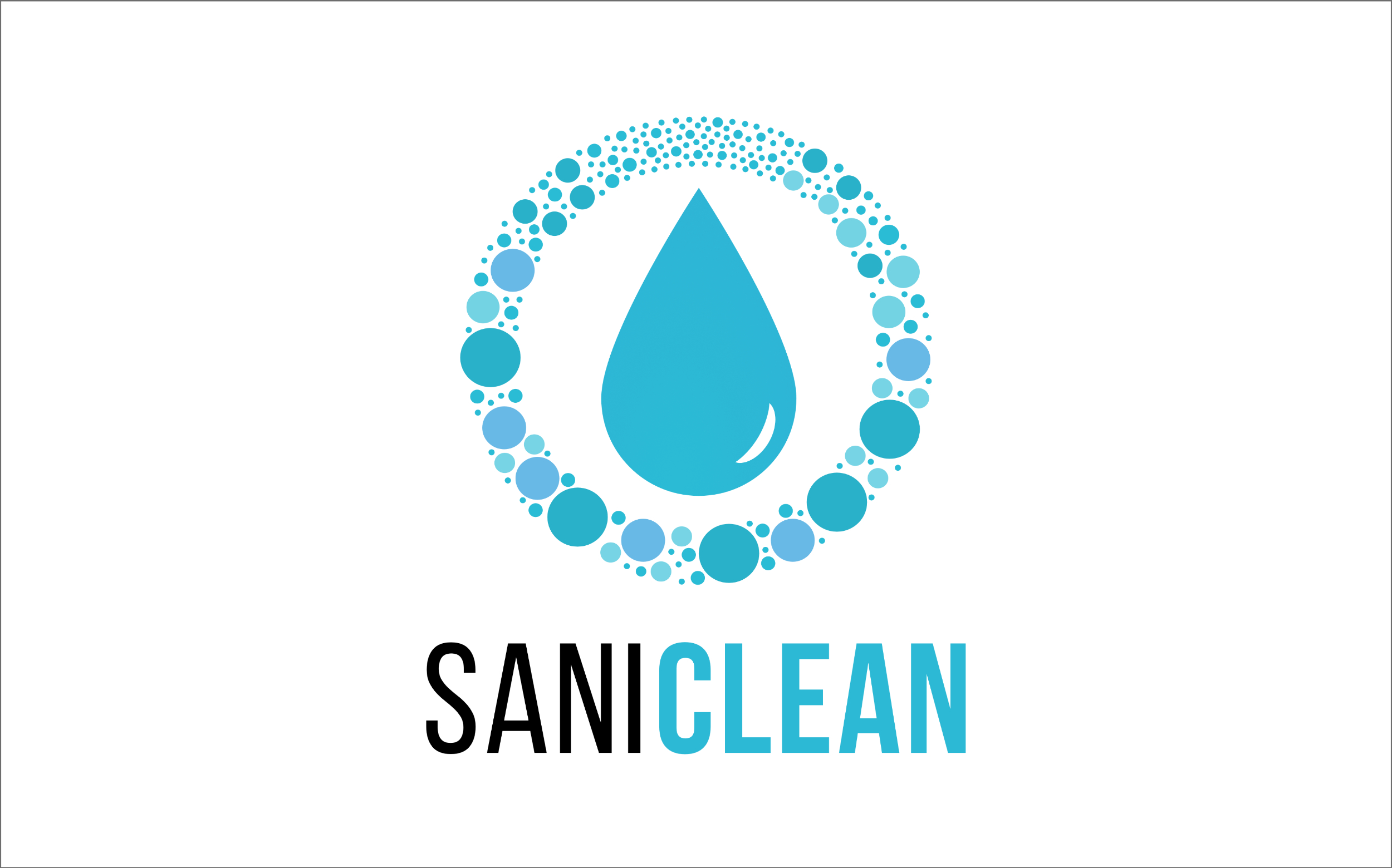 Logo Design for SaniClean.  Made by Jon Glanville - Plymouth Graphic Designer.