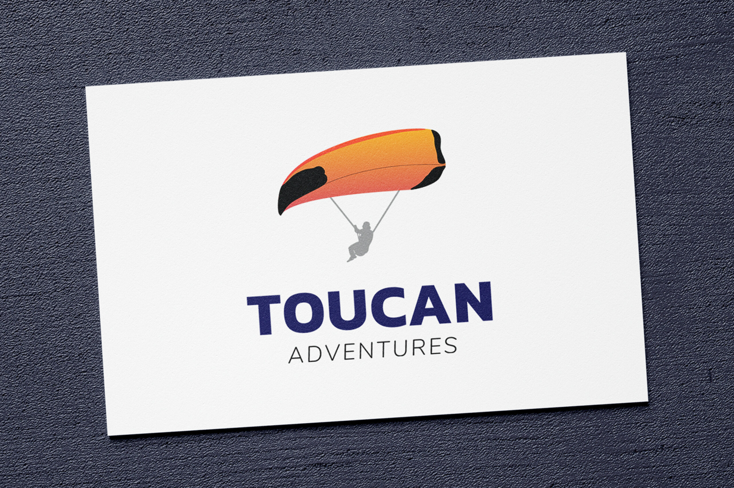 Logo Design for Toucan Adventures, catered for package activity holidays. Made by Jon Glanville - Plymouth Graphic Designer.